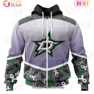NHL Dallas Stars Specialized Sport Fights Again All Cancer 3D Hoodie