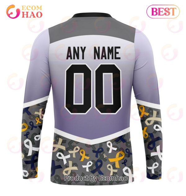 NHL Nashville Predators Specialized Sport Fights Again All Cancer 3D Hoodie