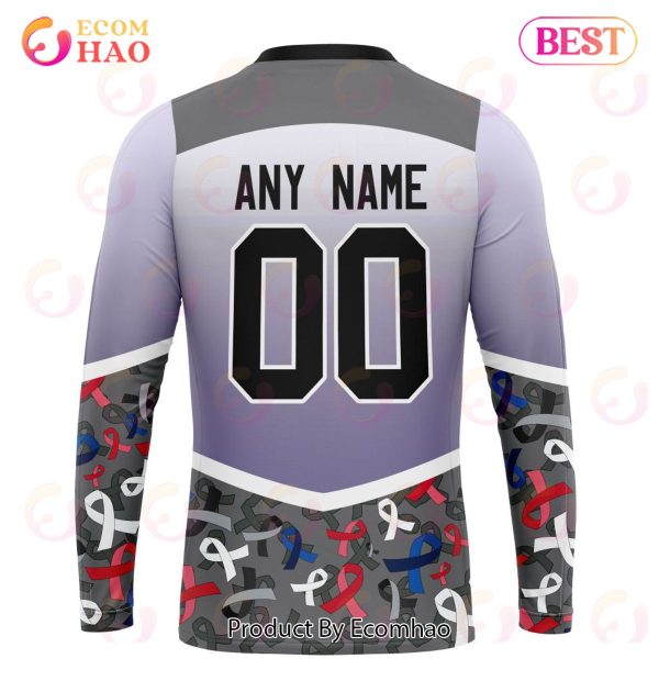 NHL New Jersey Devils Specialized Sport Fights Again All Cancer 3D Hoodie