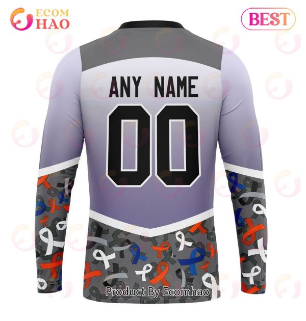 NHL New York Islanders Specialized Sport Fights Again All Cancer 3D Hoodie