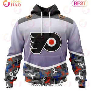 NHL Philadelphia Flyers Specialized Sport Fights Again All Cancer 3D Hoodie