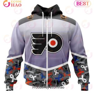 NHL Philadelphia Flyers Specialized Sport Fights Again All Cancer 3D Hoodie