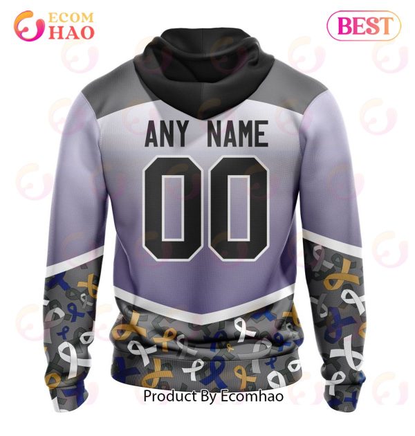 NHL Tampa Bay Lightning Specialized Sport Fights Again All Cancer 3D Hoodie