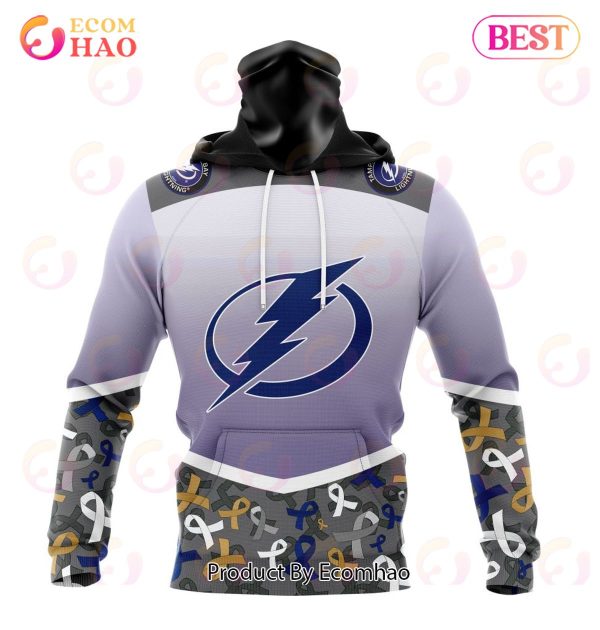 NHL Tampa Bay Lightning Specialized Sport Fights Again All Cancer 3D Hoodie