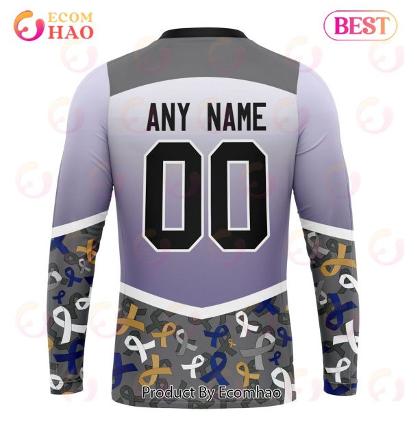 NHL Tampa Bay Lightning Specialized Sport Fights Again All Cancer 3D Hoodie