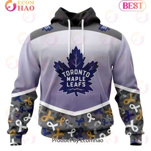 NHL Toronto Maple Leafs Specialized Sport Fights Again All Cancer 3D Hoodie