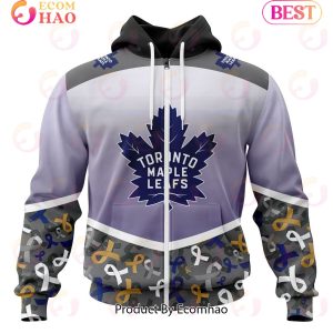 NHL Toronto Maple Leafs Specialized Sport Fights Again All Cancer 3D Hoodie