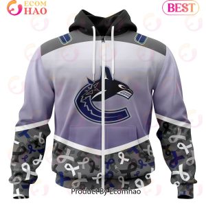 NHL Vancouver Canucks Specialized Sport Fights Again All Cancer 3D Hoodie