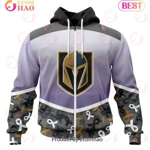 NHL Vegas Golden Knights Specialized Sport Fights Again All Cancer 3D Hoodie
