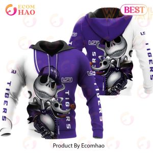 Lsu Tigers Jack Skellington And Zero 3D Hoodie