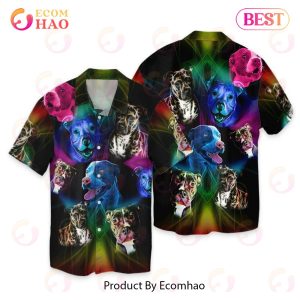Abstract Pitbull Hawaiian Shirt