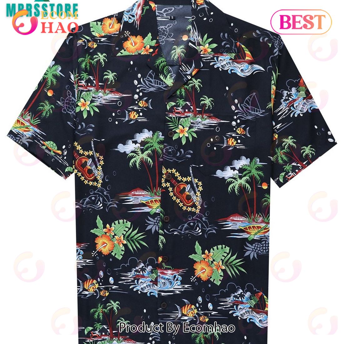 Aloha Summer Holiday Party Face On Bachelorette Party Matching Hawaiian Shirt