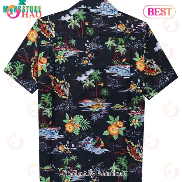 Aloha Summer Holiday Party Face On Bachelorette Party Matching Hawaiian Shirt