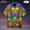 Aloha Summer Holiday Party Face On Bachelorette Party Matching Hawaiian Shirt