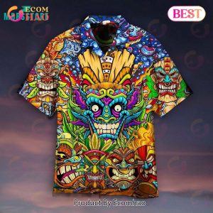 Aloha Tiki Tiki Awesome Short All Over Printed Hawaiian Shirt