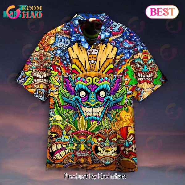 Aloha Tiki Tiki Awesome Short All Over Printed Hawaiian Shirt