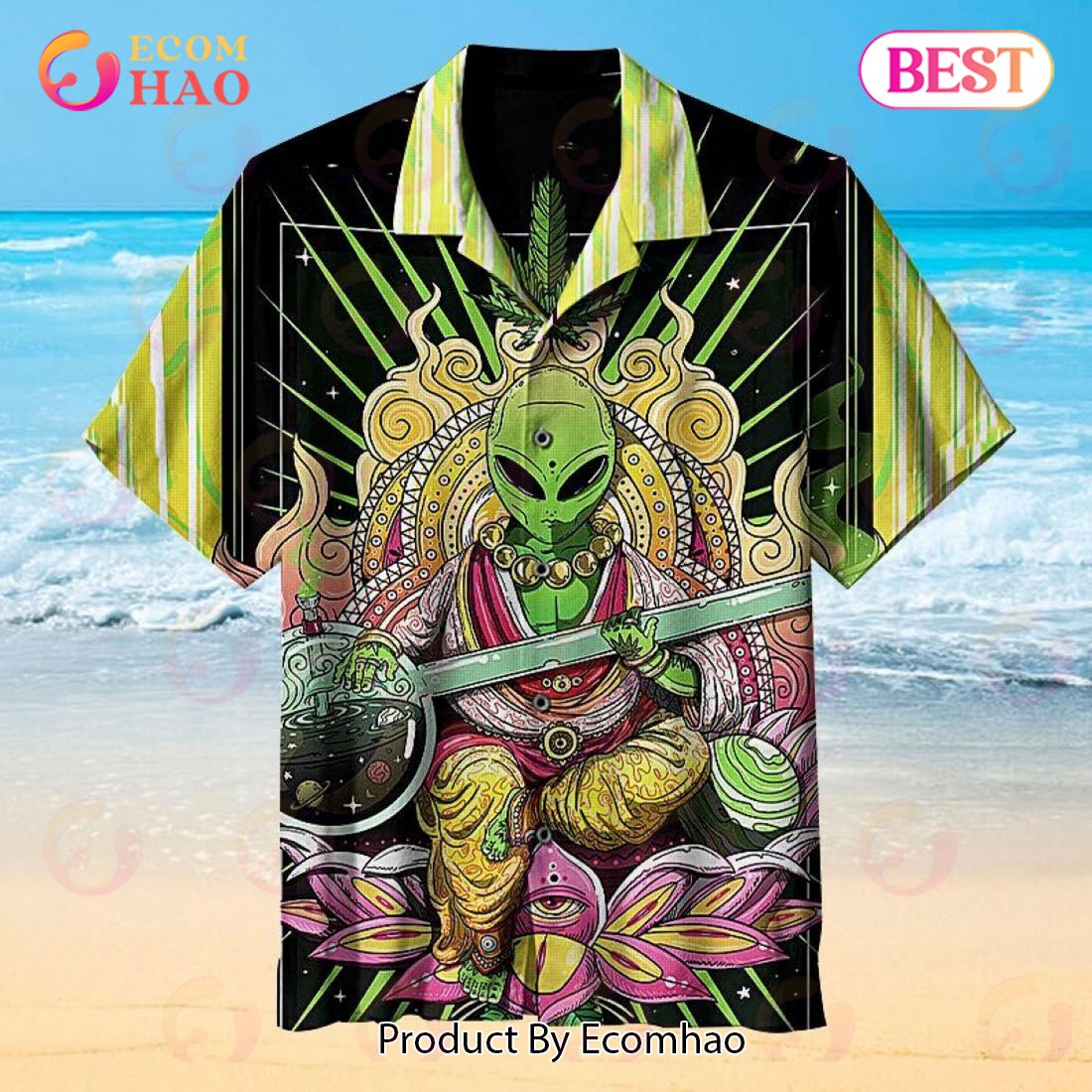 Amazing Alien Hawaiian Vintage Summer Shirt