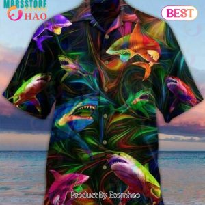 Amazing Shark Unisex Beach Summer Short Sleeve Hawaiian Shirt