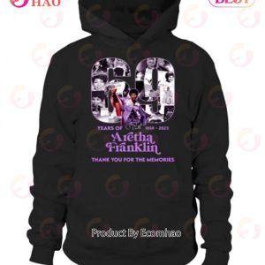 69 Years Of 1954 – 2023 Aretha Franklin Thank You For The Memories T-Shirt