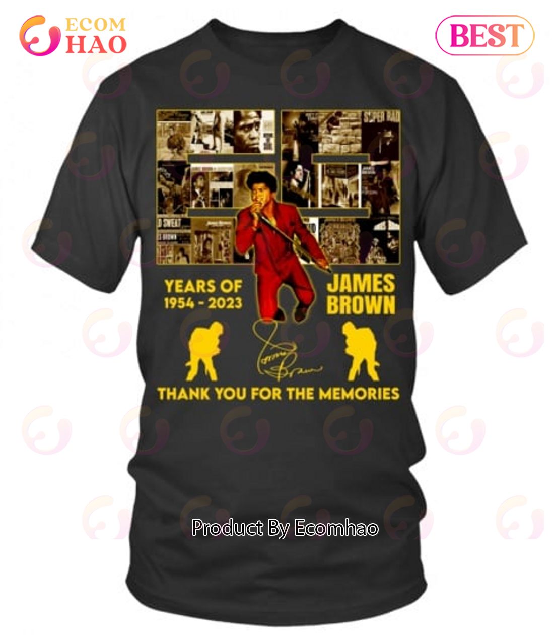69 Years Of 1954 – 2023 James Brown Thank You For The Memories T-Shirt
