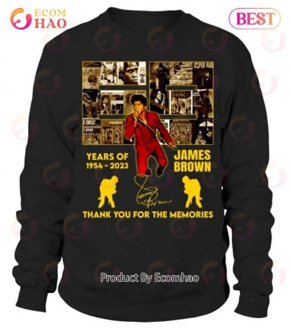 69 Years Of 1954 – 2023 James Brown Thank You For The Memories T-Shirt