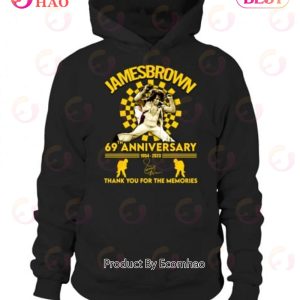 69th Anniversary James Brown 1954 – 2023 Thank You For The Memories T-Shirt