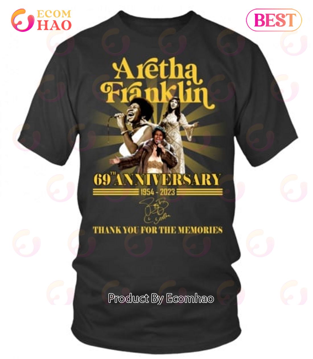 Prince 48th Anniversary 1975 – 2023 Thank You For The Memories T-Shirt