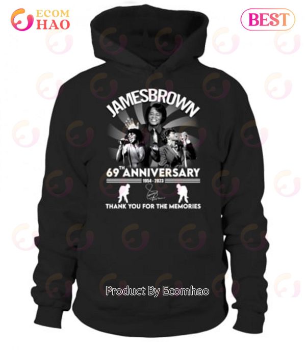 James Brown 69th Anniversary 1954 – 2023 Thank You For The Memories T-Shirt