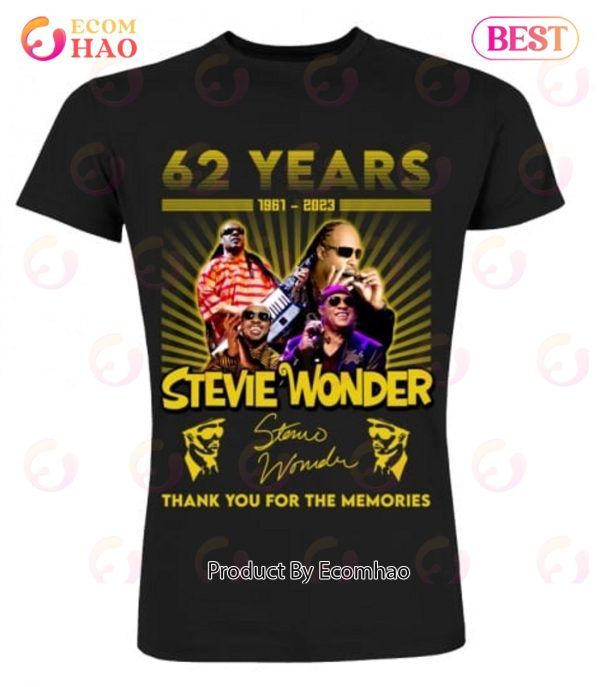 Stevie Wonder 62 Years Of 1961 – 2023 Thank You For The Memories T-Shirt