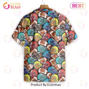 American Football Colorful Pattern Hawaiian Shirt