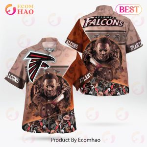 Atlanta Falcons Halloween Tropical Hawaiian Shirt