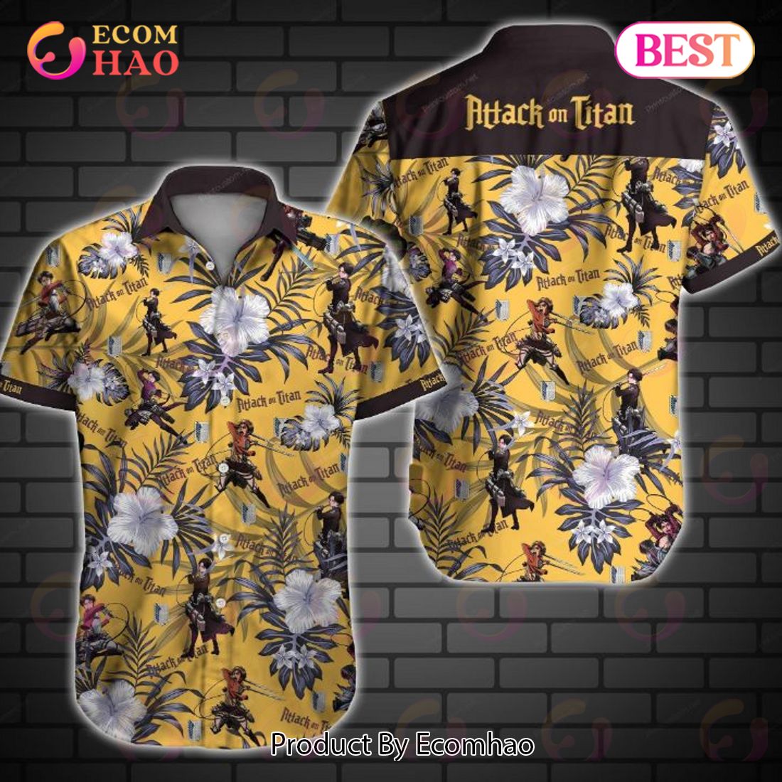 Attack On Titan Hawaiian Shirt