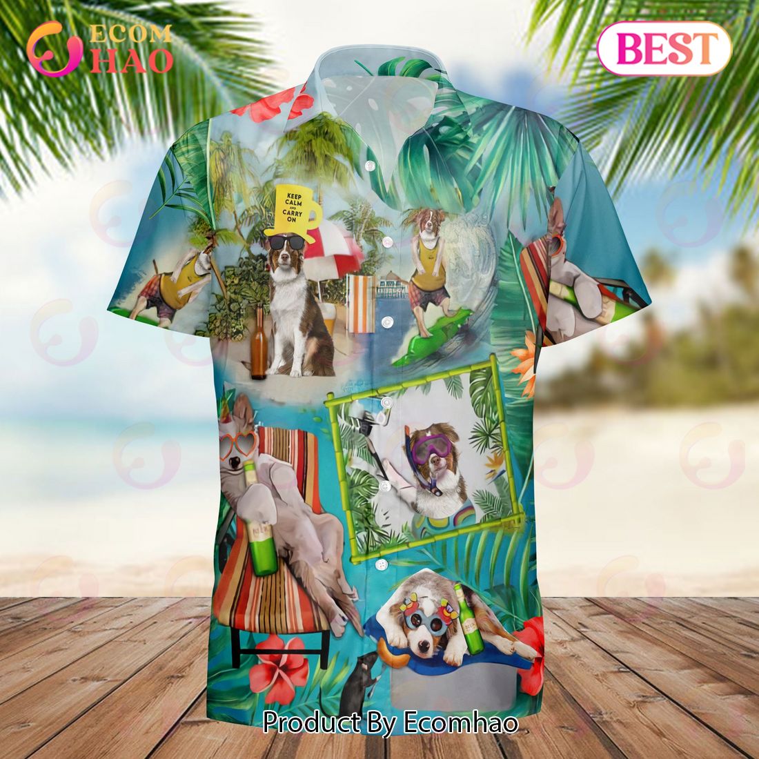 Australian Shepherd Dog Hawaiian Shirt Gift For Dogs Lover