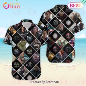 Avenger Marvel Button Up Short Sleeve Summer Holiday Hawaiian Shirt