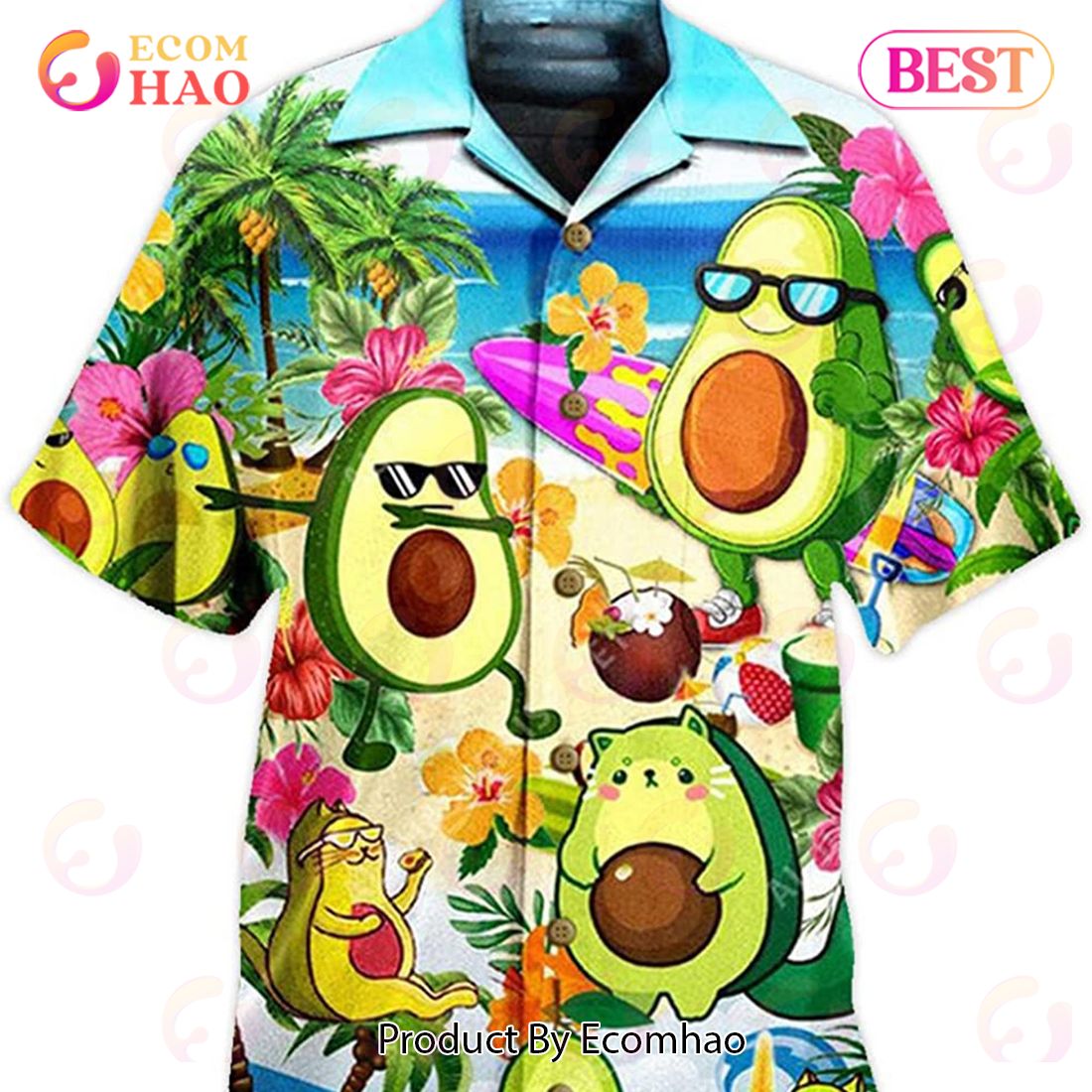 Avocado Hawaiian Casual Friday Shirt