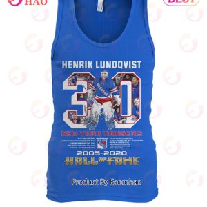 30 Henrik Lundqvist New York Rangers 2005 2020 Thank You For The Memories  Signature Shirt