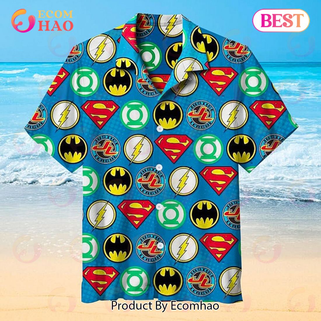 Batman Superman DC Superheroes Summer Hawaiian Shirt For Justice Fans