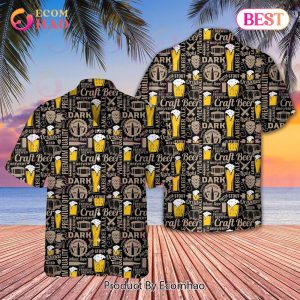 Beer Lovers Aloha Beer Pattern Hawaiian Shirt For Men Women Vintage Hawaii