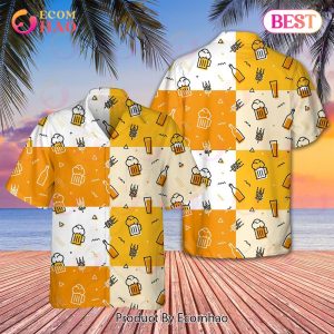 Beer Pattern Hawaiian For Men Women Beer Lovers Aloha Shirt