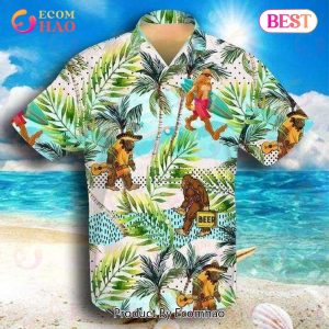Bigfoot Activities Camping Hawaiian Shirt