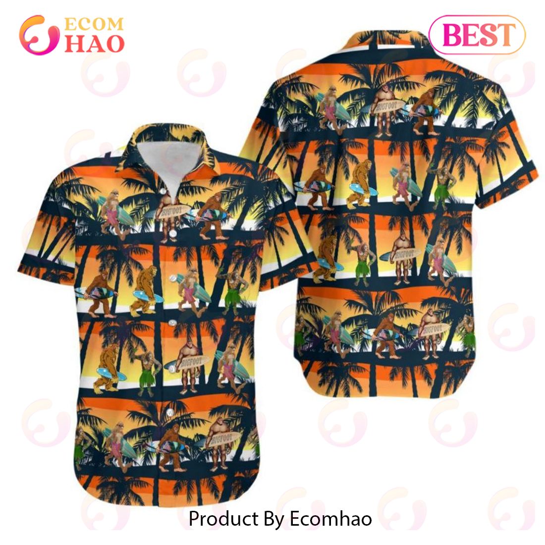 Bigfoot Activities Camping Ii Hawaiian Shirt