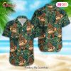 Bigfoot Camping Tropical Flowers Hawaiian Shirt