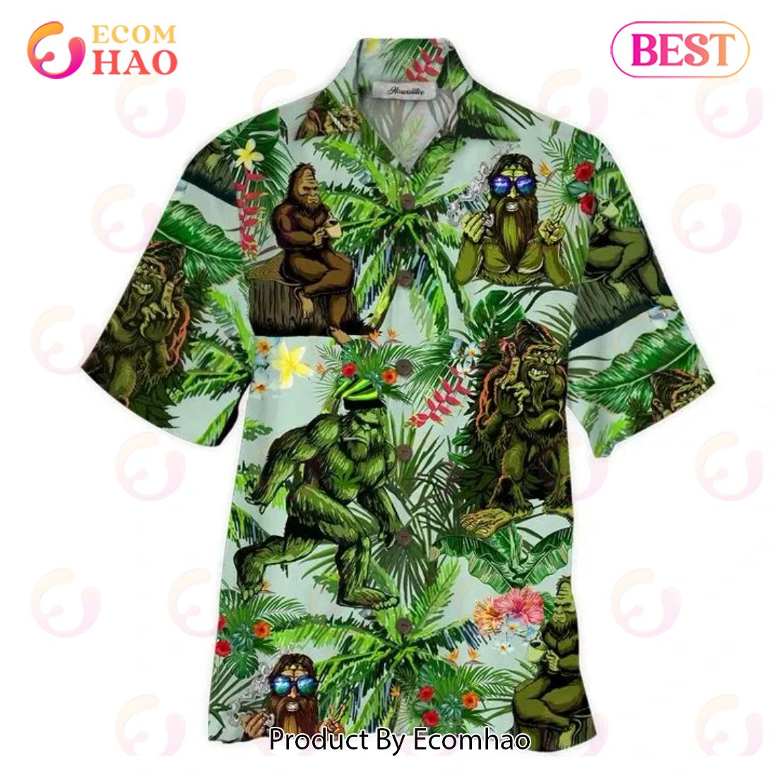 Bigfoot V Hawaiian Shirt