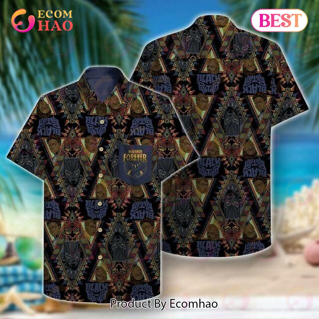 Black Panther Marvel Hawaiian Shirt