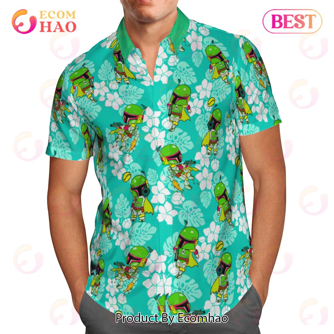 Boba Tropical Beach Star Wars Hawaiian Shirt