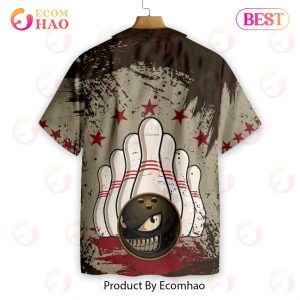 Bowling Ball Vintage Background Hawaiian Shirt Bowling Ball Vintage Background Hawaiian Shirt