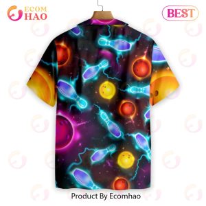 Bowling Space Color Hawaiian Shirt