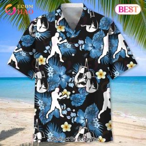 Boxing Tropical Print Hawaiian Shirt