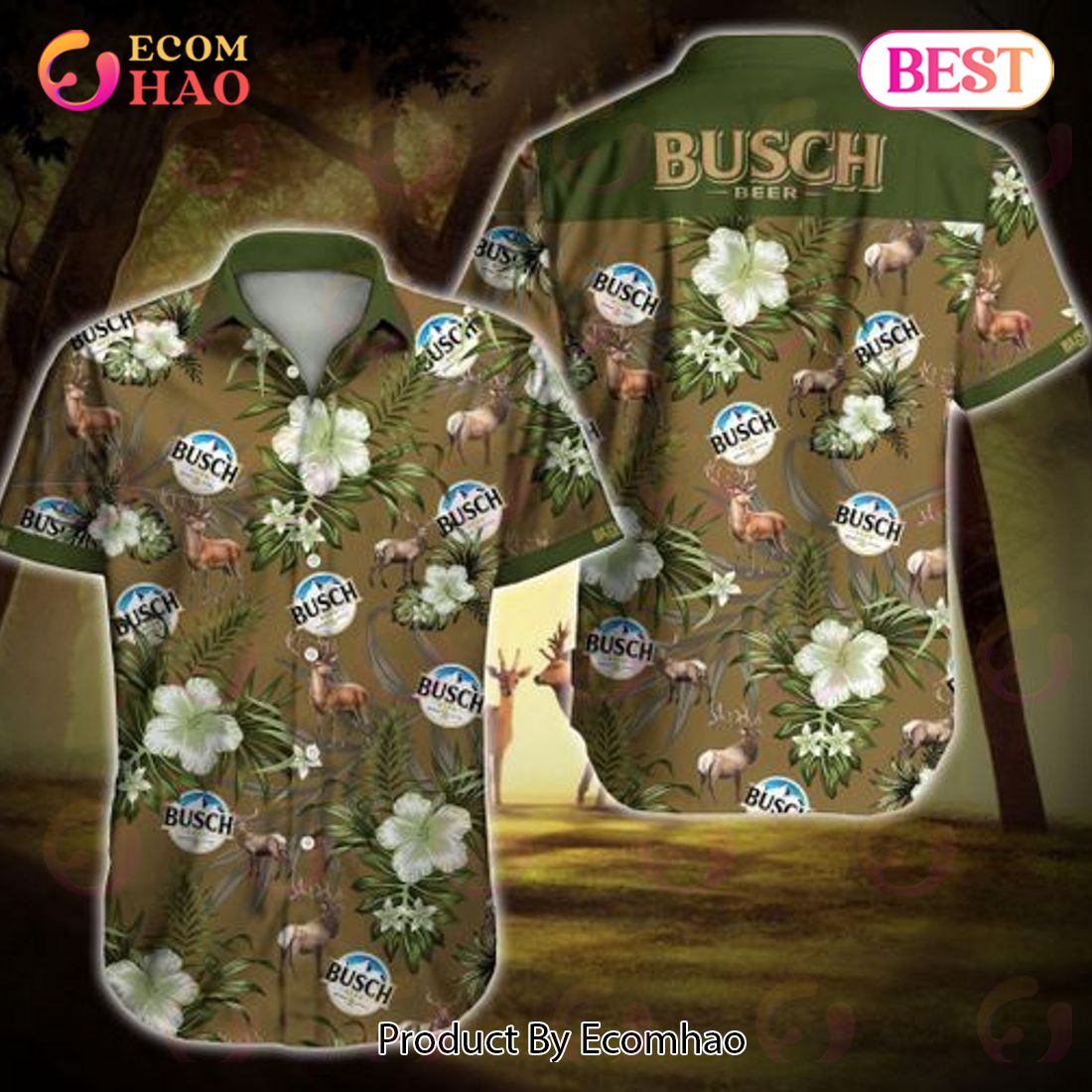 Busch Beer Iv Hawaiian Shirt