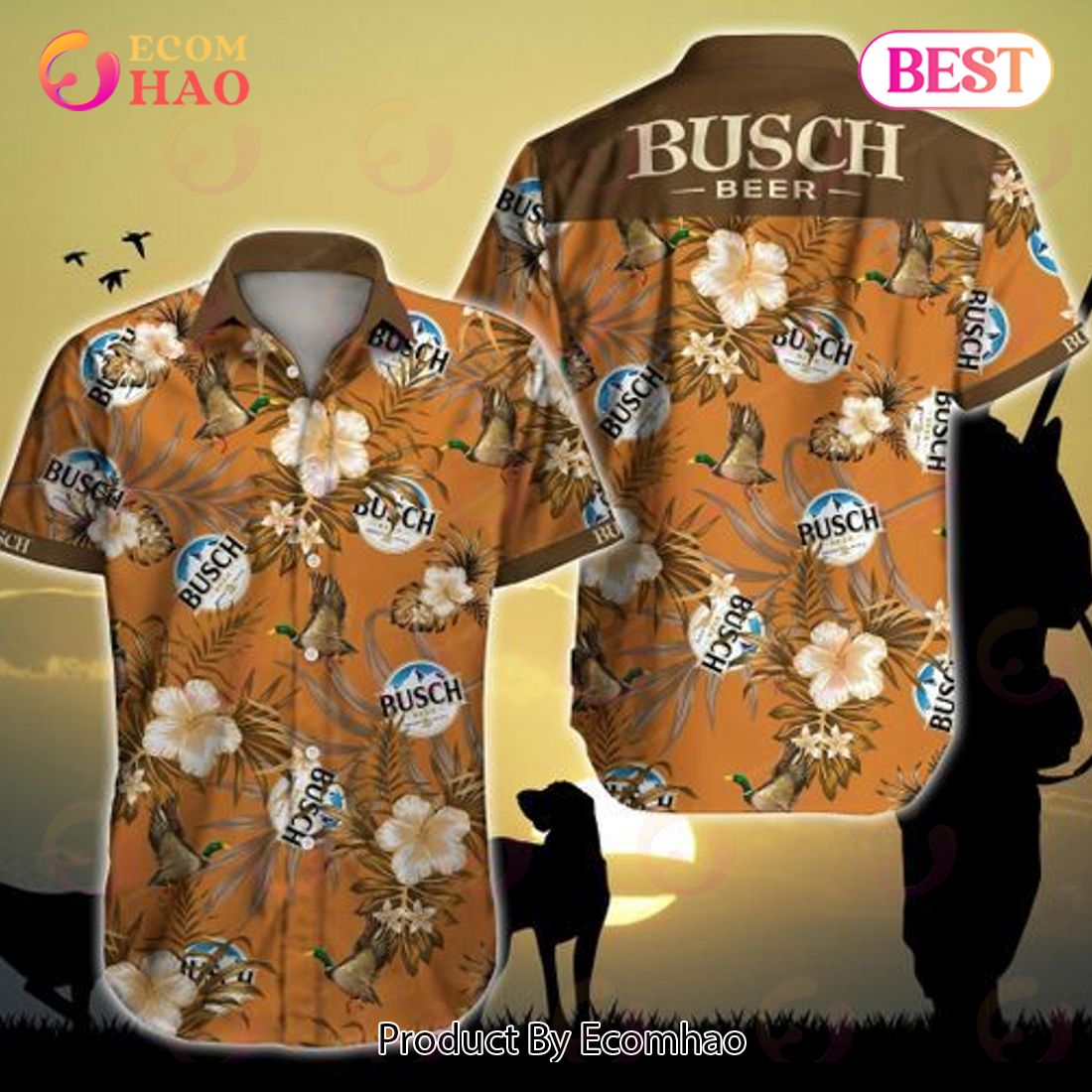 Busch Hunting Mallard Ii Hawaiian Shirt